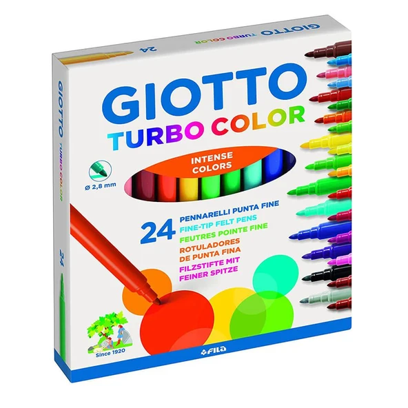 Giotto Turbo Color Keçeli Kalem 24'Lü Kutu 417000 ürün görseli