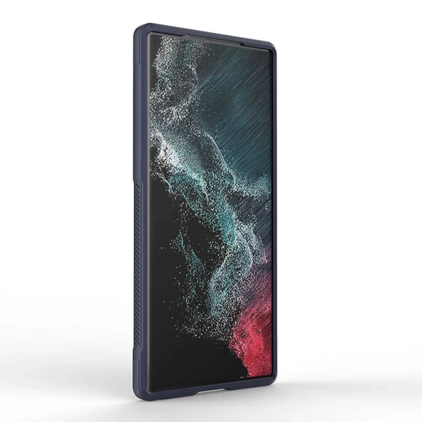 Galaxy S23 Ultra Kılıf Esnek TPU Oyuklu Arka Yüzey Tasarımlı Zore Etnik Silikon Kapak - Resim 7