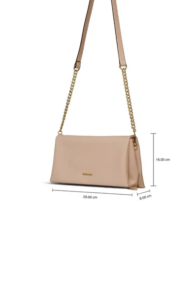U.S. Polo Assn. Çapraz Askılı Kadın Çanta Bej Us25129 - Resim 6