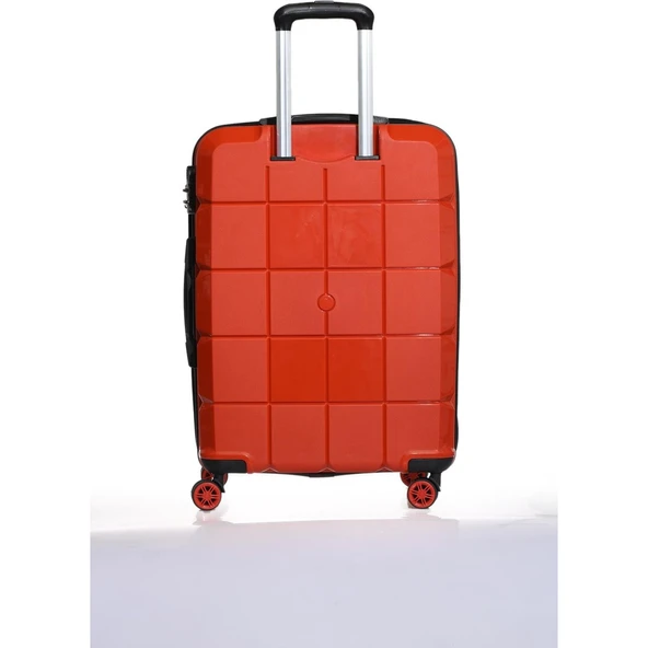 Pierre Cardin Orta Boy %100 Polipropilen Valiz Nar 04PC6900 - Resim 3