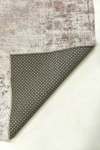 Pastel Home Vintage Mavi Şönil Halı Kilim Yolluk Kendinden Saçaklı Kaymaz Yıkanabilir Salon Mutfak Koridor - Resim 10