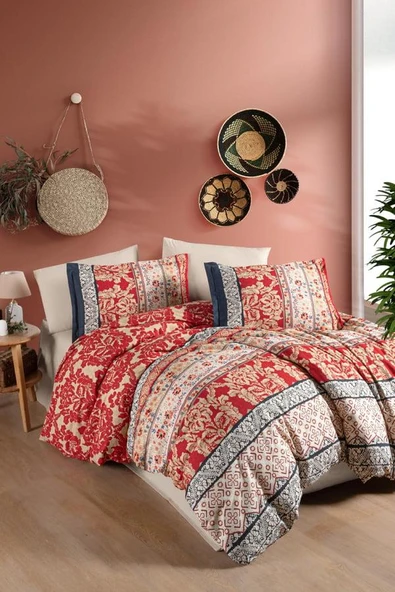 Ranforce Nev Takımı Çift Kişilik Miza V1 Kırmızı ürün görseli 1