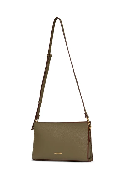 U.S. Polo Assn. Çapraz Askılı Kadın Çanta Haki Us25185 - Resim 3