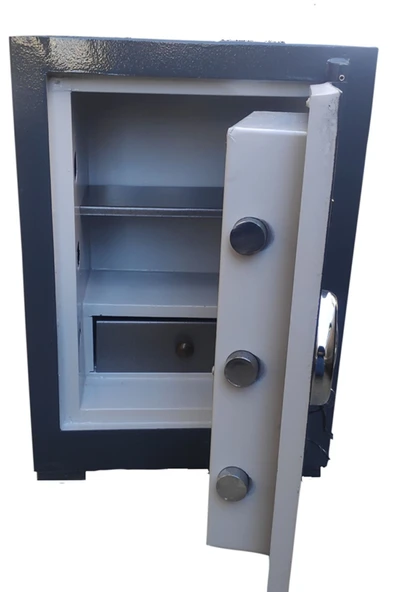 SUR  ÇELİK PARA KASALARI Yangına Dayanıklı 65 Cm 100  KG Para Kasası (ANTRASİT) - Resim 2