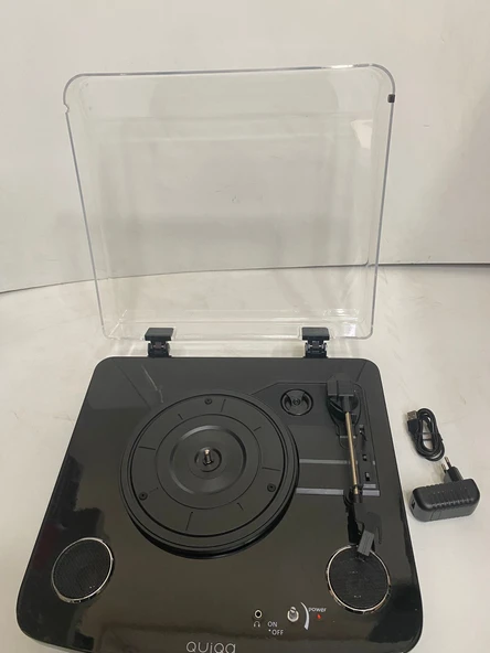 Quiqa T202-3 Piano Black Edition Bluetooth Premium Pikap-OUTLET (Sıfır Kondisyon, Kılcal Çizikler Mevcut) - Resim 2