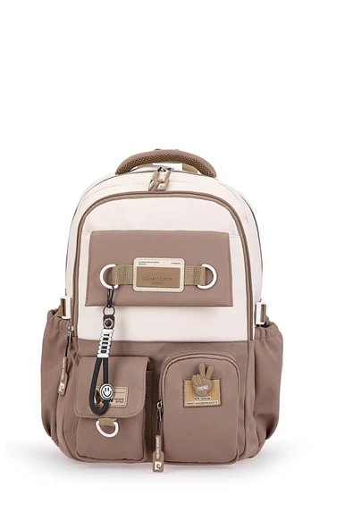 Pierre Cardin Okul Sırt Çantası Kahve 07Pc18828-Kh ürün görseli 1