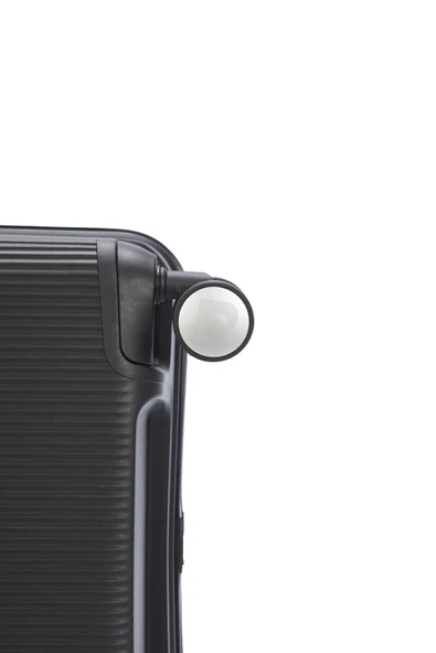 Pierre Cardin Büyük Boy %100 Polipropilen Valiz Siyah 04PC7080 - Resim 7