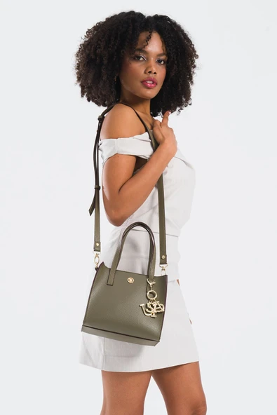 U.S. Polo Assn. Çapraz Askılı Kadın Çanta Haki Us25187 - Resim 2