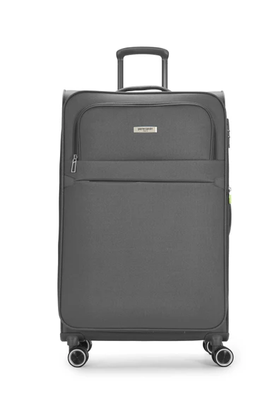 Pierre Cardin 3'lü Valiz Seti Lüx Kumaş Valiz Antrasit 04pc6000 - Resim 2