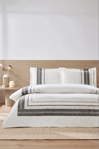 Özdilek Blend Krem Tek Kişilik %100 Pamuk Nevresim Takımı