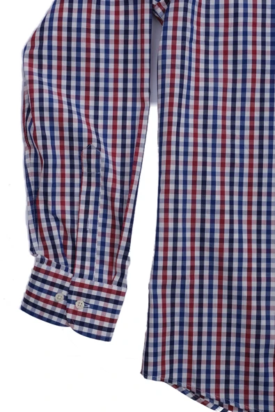 Giant Erkek Uzun Kol Kareli Gömlek - Minimalist Stil - 11