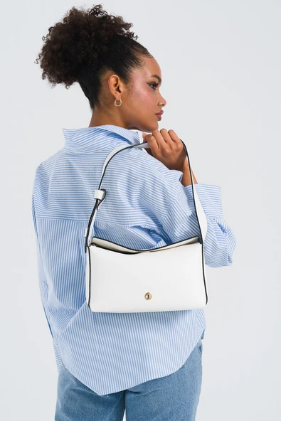 U.S. Polo Assn. Çapraz Askılı Kadın Çanta Beyaz Us25203 - Resim 3