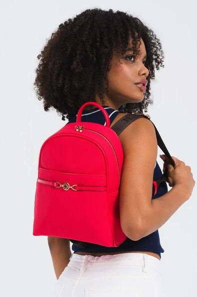 U.S. Polo Assn. Kadın Sırt Çanta Kırmızı Us25240 - Resim 2