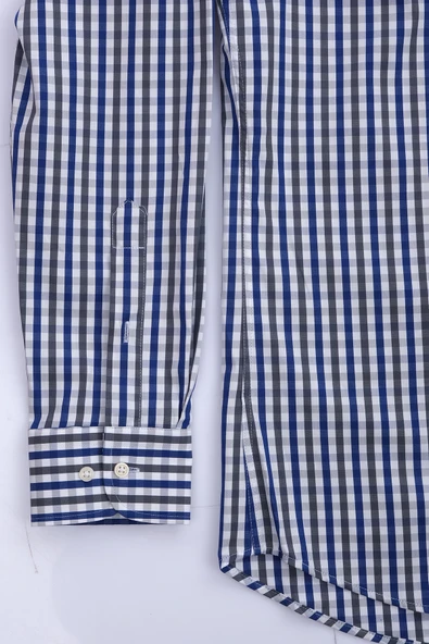 Giant Erkek Uzun Kol Kareli Gömlek - Minimalist Stil - 7