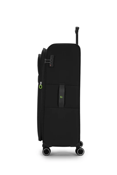 Pierre Cardin 2'li Valiz Seti Büyük Ve Orta Boy Lüx Kumaş Valiz Siyah 04pc6000 - Resim 4