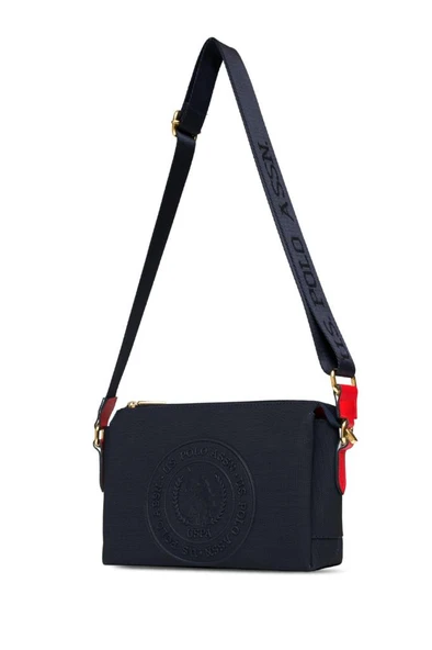 U.S. Polo Assn. Çapraz Askılı Kadın Çanta Lacivert-Beyaz-Kırmızı Us25268 - Resim 3
