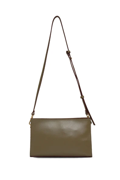 U.S. Polo Assn. Çapraz Askılı Kadın Çanta Haki Us25185 - Resim 4