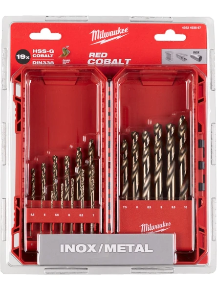 Milwaukee Metal Matkap Ucu Red Cobalt 19 Parça- 4932493867 - 3