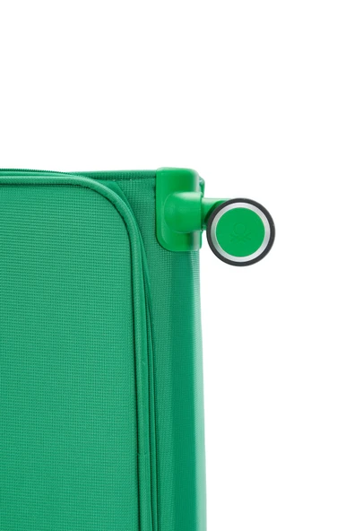 Benetton Büyük Boy Kumaş Valiz Yeşil Bnt2400 - Resim 9