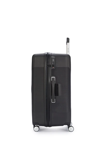 Pierre Cardin Büyük Boy %100 Polipropilen Valiz Siyah 04PC7080 - Resim 2