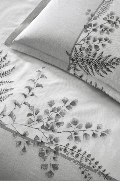 Özdilek Helecho Gri Tek Kişilik %100 Pamuk Nevresim Takımı - 2