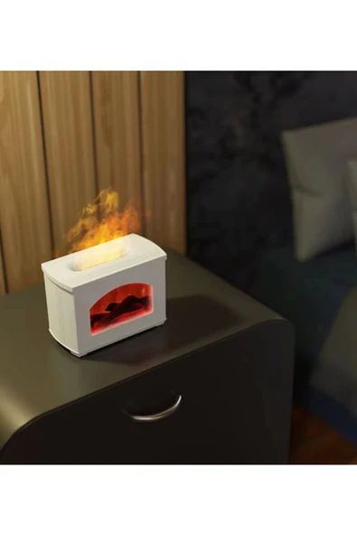 Şömine Hava Nemlendirici Aromatik Oda Kokusu 270 Ml Difüzörü Buhar Makinası - 4