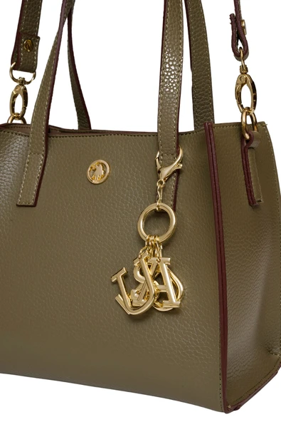 U.S. Polo Assn. Çapraz Askılı Kadın Çanta Haki Us25187 - Resim 4