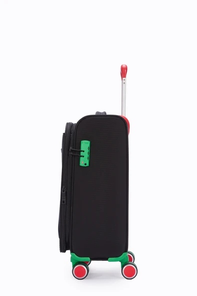 Benetton Kabin Boy Kumaş Valiz Siyah Bnt2800 - Resim 3