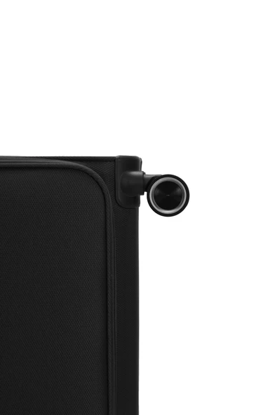 Pierre Cardin 2'li Valiz Seti Büyük Ve Kabin Boy Lüx Kumaş Valiz Siyah 04pc6000 - Resim 9