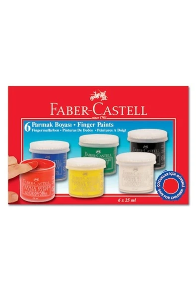 Faber-Castell Parmak Boyası 6 Renk ürün görseli