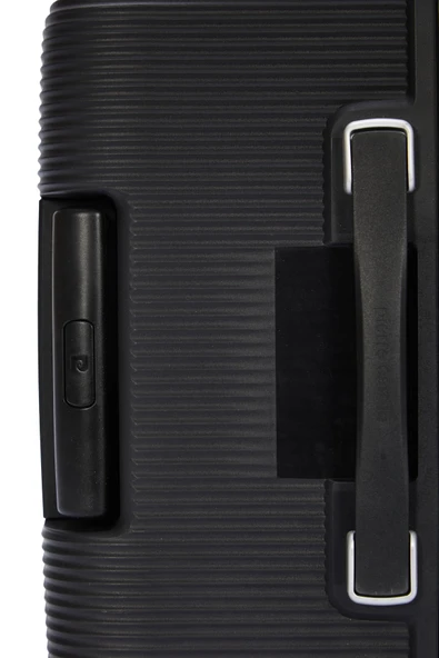 Pierre Cardin Büyük Boy %100 Polipropilen Valiz Siyah 04PC7080 - Resim 6