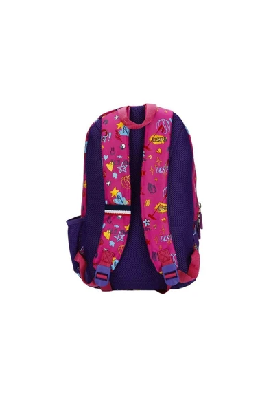 U.S. Polo Assn. Sırt Çantası Mor Pembe 21109 - Resim 2