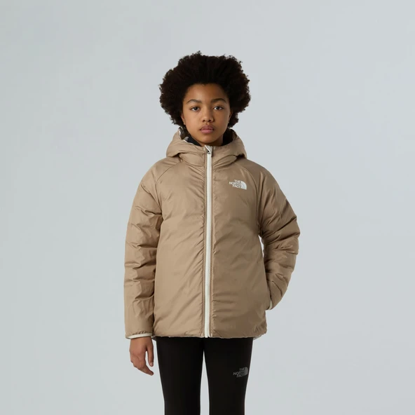 The North Face PERRITO Kapşonlu İki Tafaflı Kız Çocuk Ceketi NF0A88UEQLI1 - Resim 6