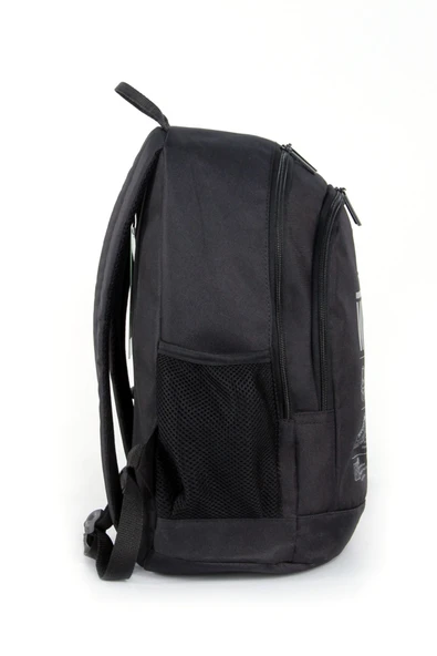 Benetton Unisex Siyah Okul Sırt Çantası 03830 - Resim 3