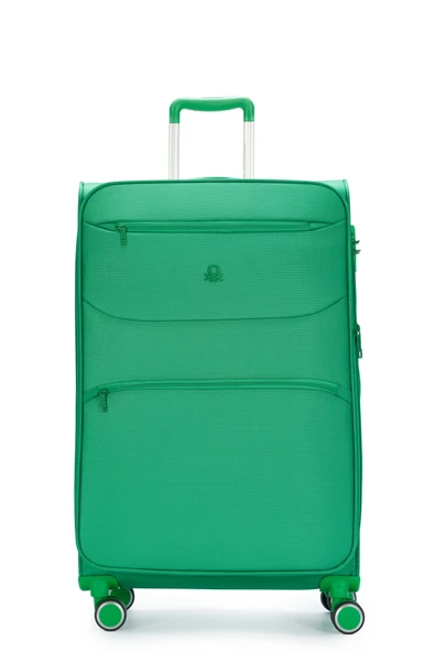 Benetton Büyük Boy Kumaş Valiz Yeşil Bnt2400 ürün görseli