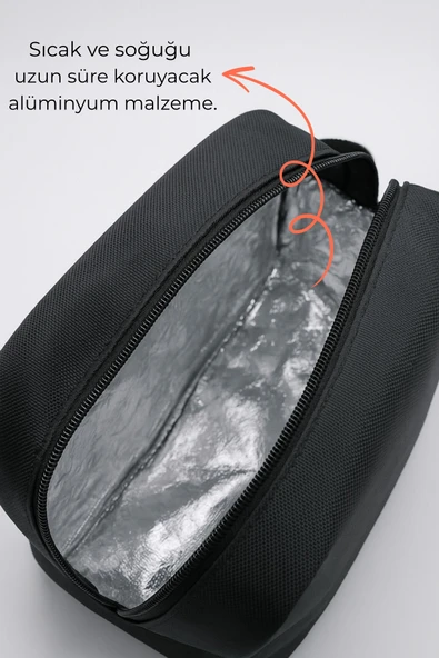 Louisiana Polo Termoslu Beslenme Çantası Siyah 2451 - Resim 3