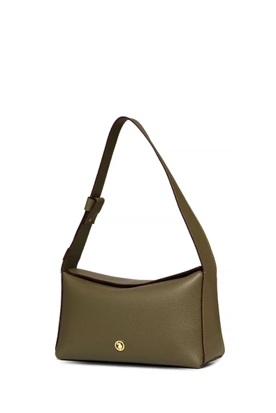 U.S. Polo Assn. Çapraz Askılı Kadın Çanta Haki Us25203 - Resim 5