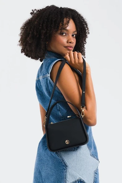 U.S. Polo Assn. Çapraz Askılı Kadın Çanta Siyah Us25259 - Resim 2