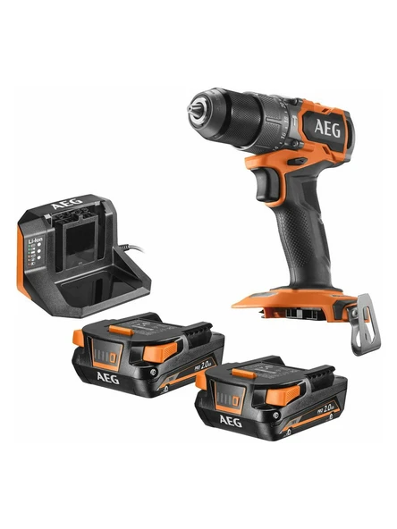Aeg BSB 18SBL2-202C 2x2.0Ah Çift Akülü Darbeli Matkap - 4935480058 - 2