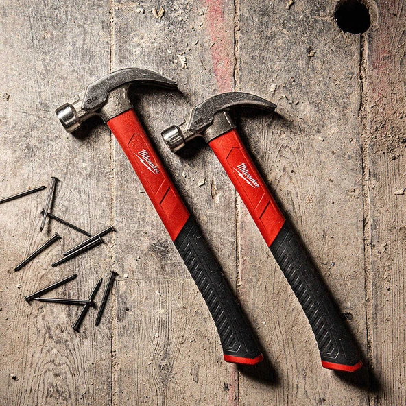 Milwaukee Fiber Saplı Kavisli Çekiç 450 Gr - 4932478657