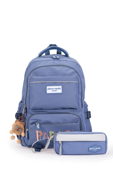 Pierre Cardin Okul Sırt Çantası Mavi 07Pct344-M - Resim 4