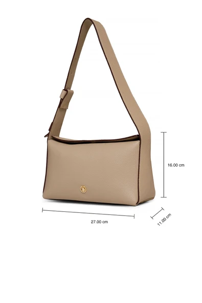 U.S. Polo Assn. Çapraz Askılı Kadın Çanta Bej Us25203 - Resim 8