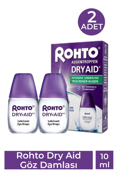 Rohto Dry Aid Göz Damlası 10 ml 2 Adet ürün görseli 1