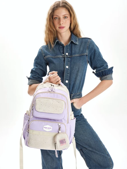 Pierre Cardin Okul Sırt Çantası Mor 07Pc2824-Mr ürün görseli 1