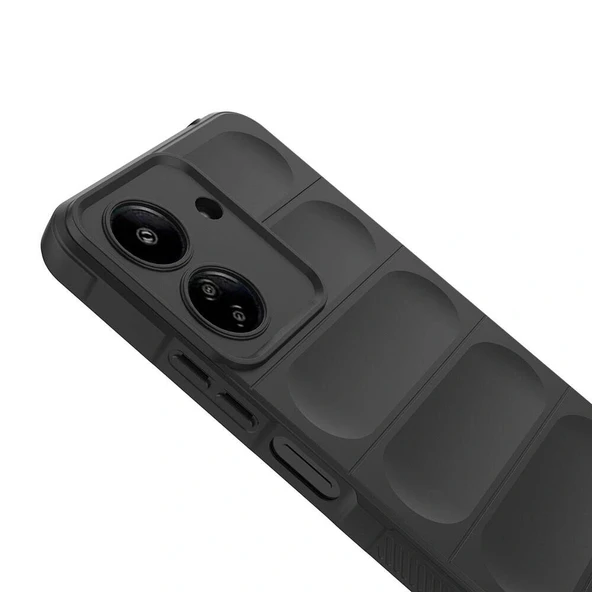 Xiaomi Poco C65 Kılıf Esnek TPU Oyuklu Arka Yüzey Tasarımlı Zore Etnik Silikon Kapak - 11