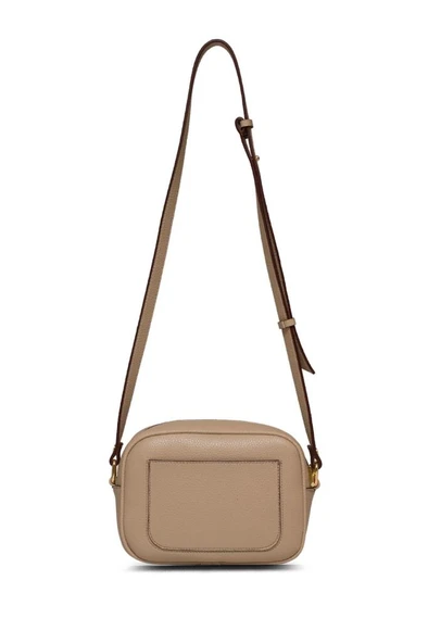 U.S. Polo Assn. Çapraz Askılı Kadın Çanta Bej Us25195 - Resim 6