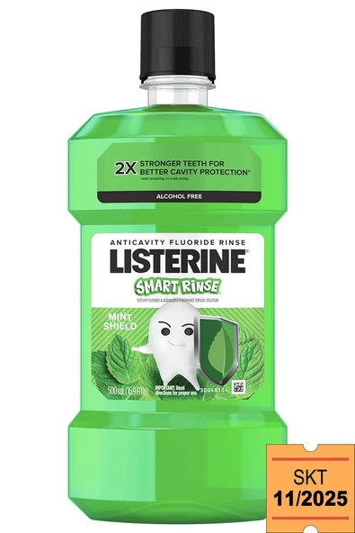 Listerine Smart Rinse Çocuklar İçin Ağız Bakım Gargarası 500ML SKT:11/2025