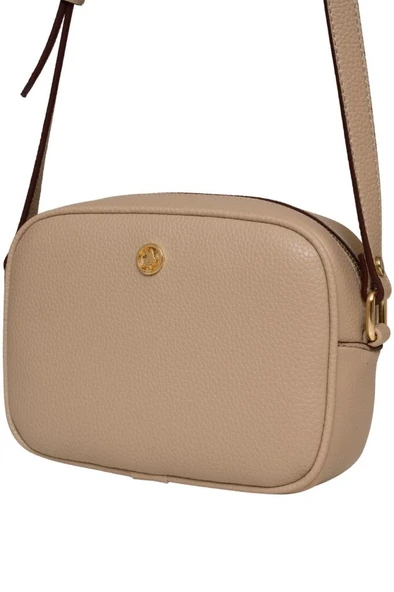 U.S. Polo Assn. Çapraz Askılı Kadın Çanta Bej Us25195 - Resim 4