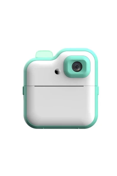 Dijital Video Kayıt Fotoğraf Çocuk Kamerası Anlık Termal Resim Kağıt Baskılı Mavi - Resim 7