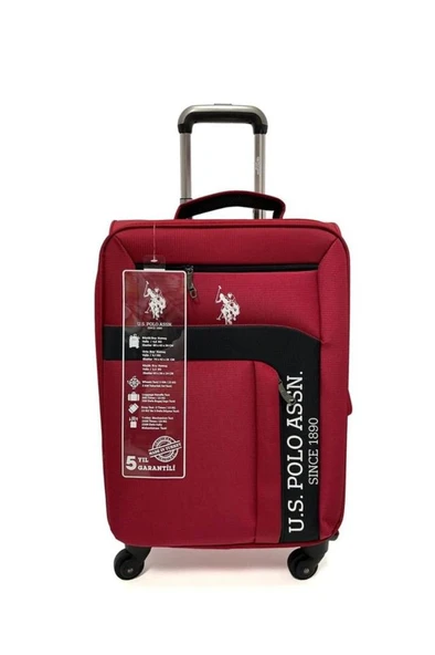 U.S. Polo Assn. Orta Boy Kumaş Valiz Bordo 21282 ürün görseli